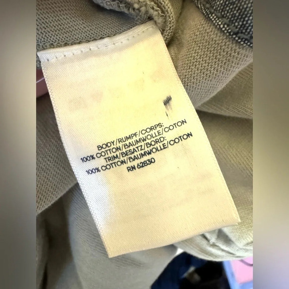 NWOT Lands End -Long Sleeve Heavyweight Jersey Button Hoodie with elbow patches - Picture 14 of 14